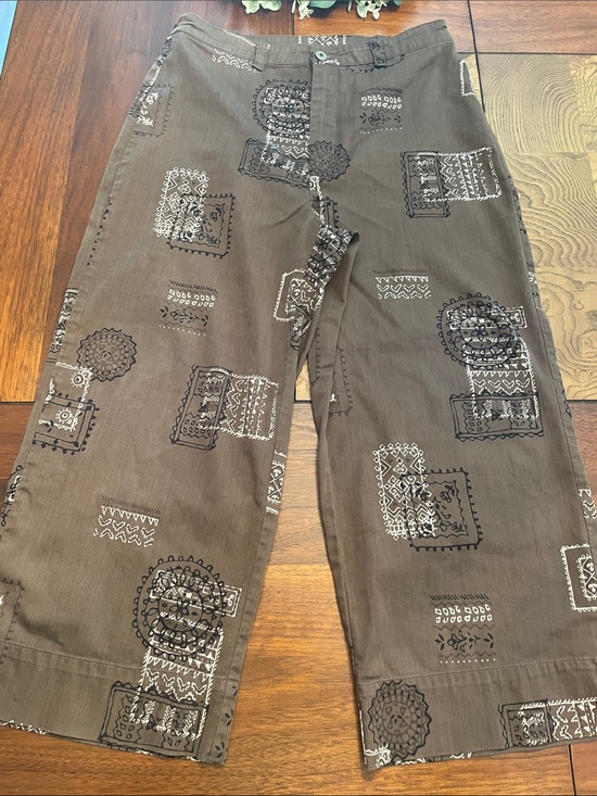 Chico's Pants - Chico's Design Brown Patterned Cropped Pants C37
